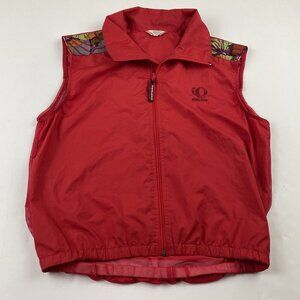 Pearl Izumi Cycling Vest Windbreaker Jacket Men’s S Red Mesh Back Lightweight